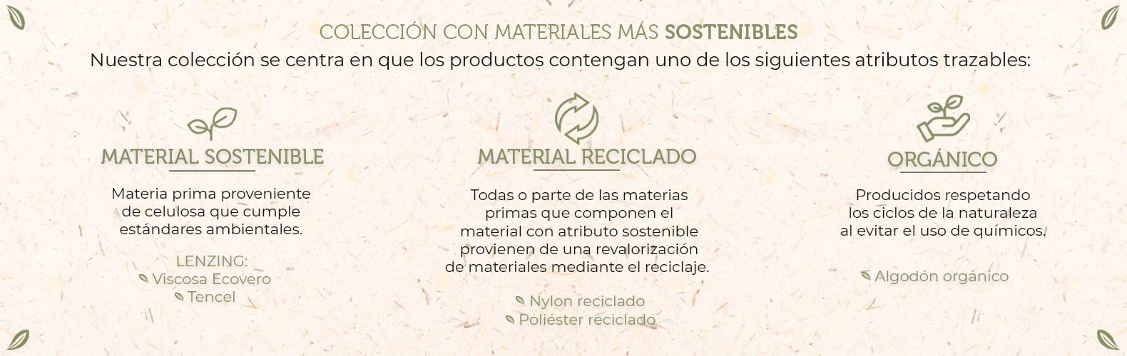 Materiales sostenible