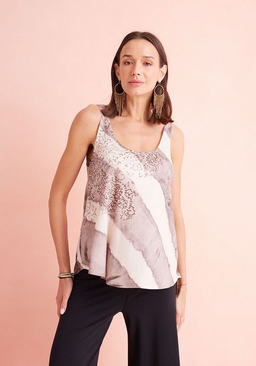 Polera Estampado Diagonal