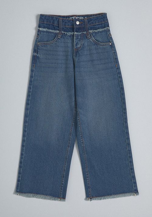 Jeans Wide Leg Desflecado