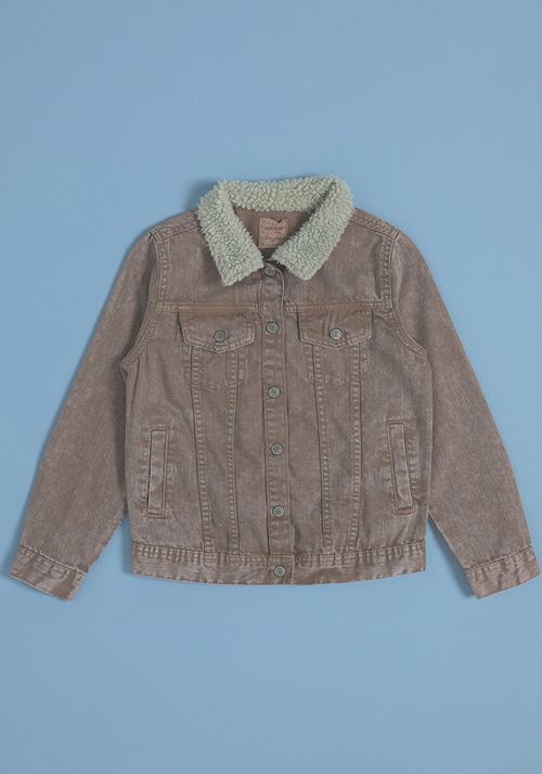 Chaqueta Jeans Color Cuello Chiporrito