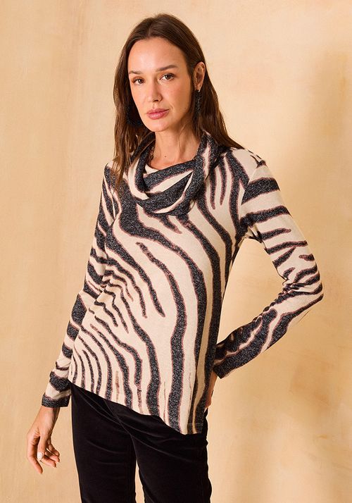Polera Estampado Animal