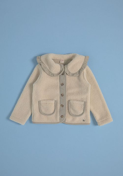 Chaqueta Corderito Cuello Bobo Y Cotelé