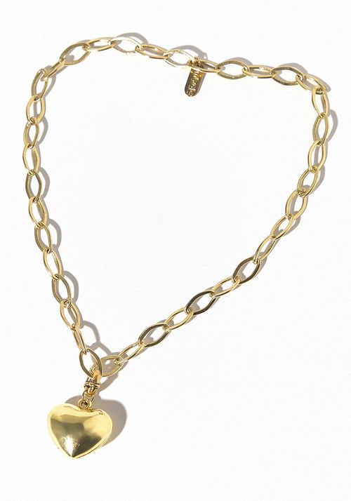 Collar Metalizado Detalle Corazón