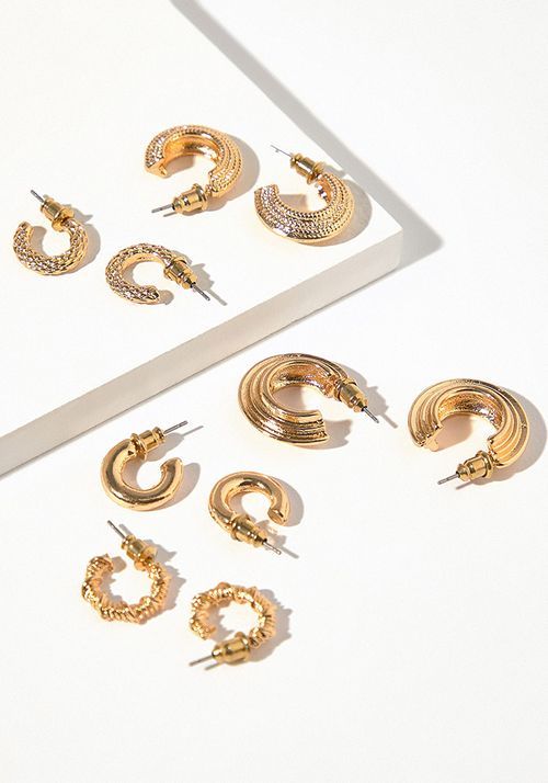 Set de accesorios aros metal 6 Piezas