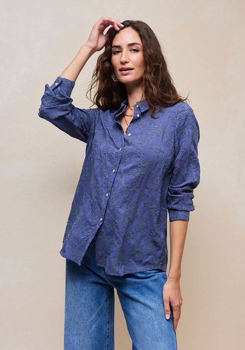 Blusa Tela Broderie