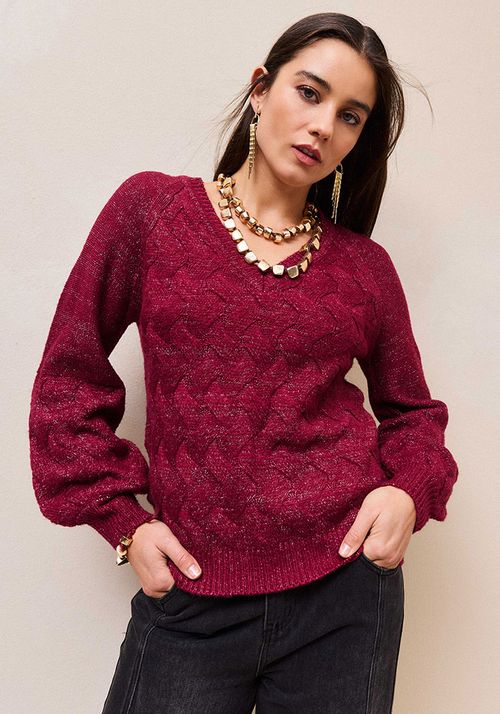 Sweater diseño trenzado
