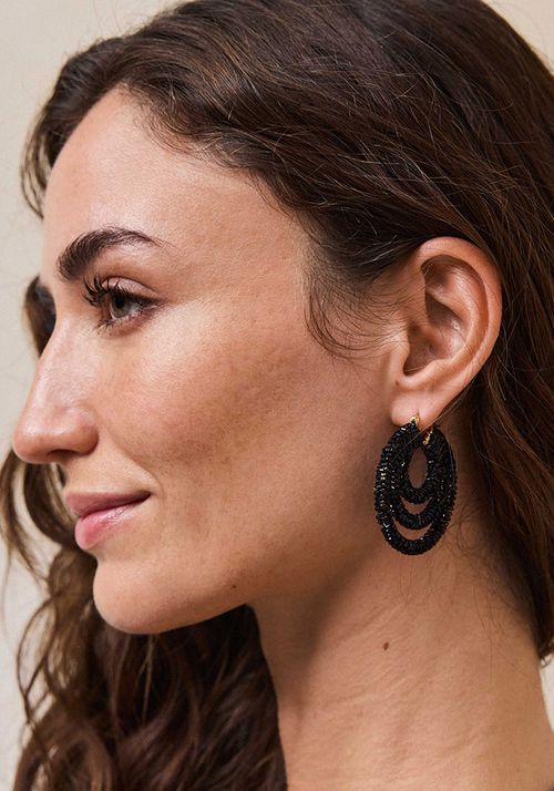 Aros Argollas Mostacillas Fiesta