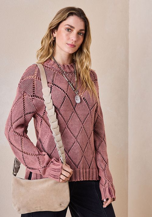 Cartera diseño con tachas y cadena