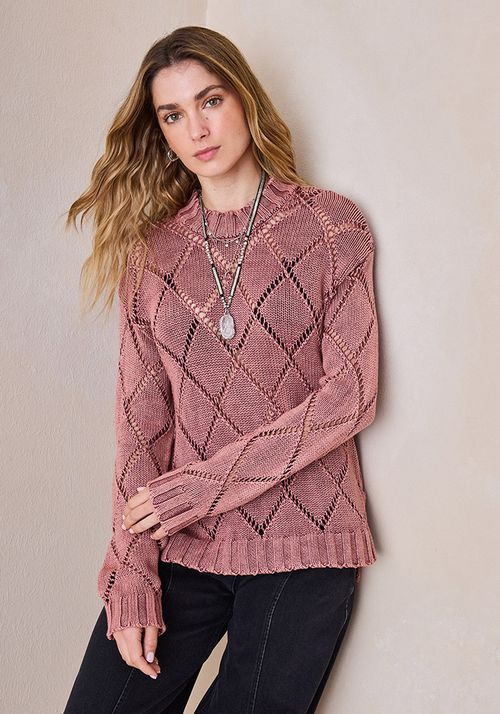 Sweater Calado Con Proceso