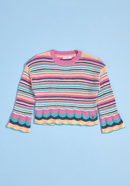 Sweater Sweater Tejido Crochet Multicolor