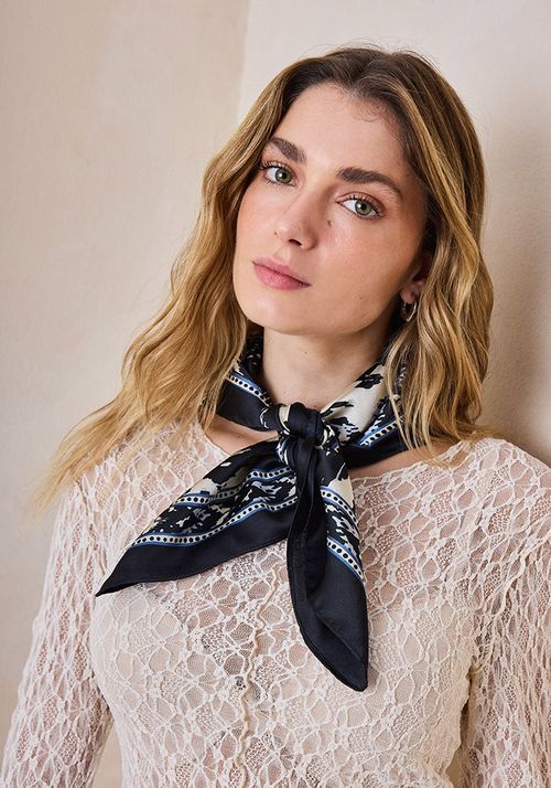 Pañuelo Bandana Satin Estampada