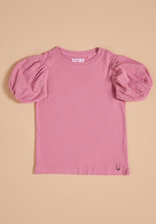 Polera Polera manga globo broderie