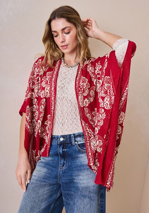 Kimono Tapado Full Estampado