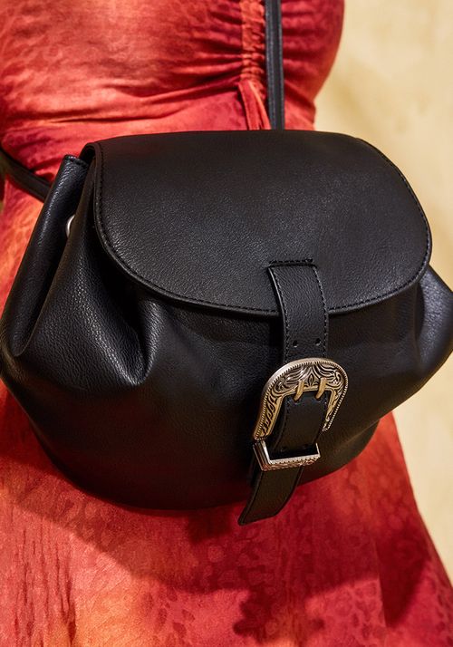 Cartera ecocuero hebilla western