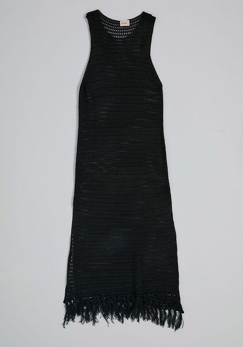 Vestido Tejido Flecos