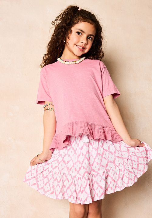 Polera Polera espalda cruzada con broderie