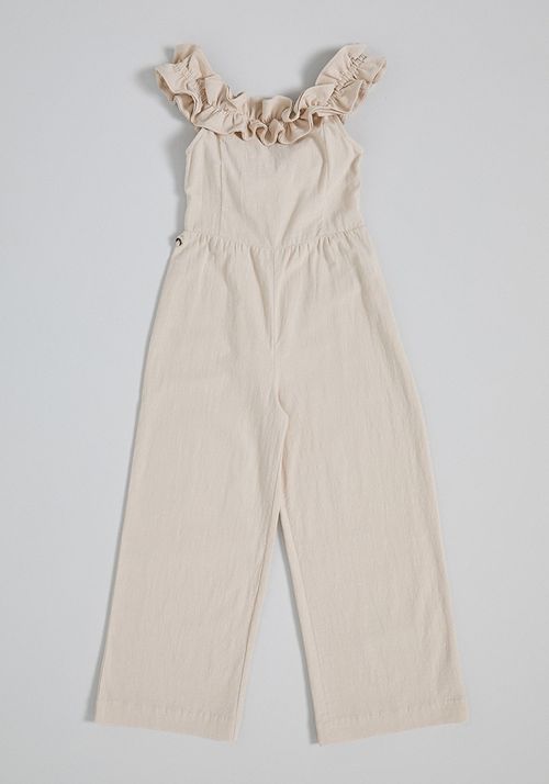 Enterito Wide Leg con Vuelo Recogido y Panal