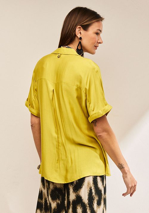 Blusa Satín Oversize