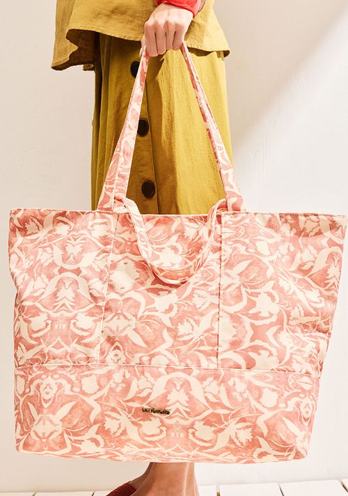 Bolso con doble tirantes estampado