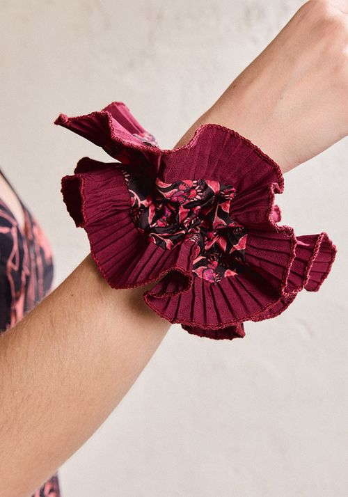 Colet con Vuelo Plizado Mix Print