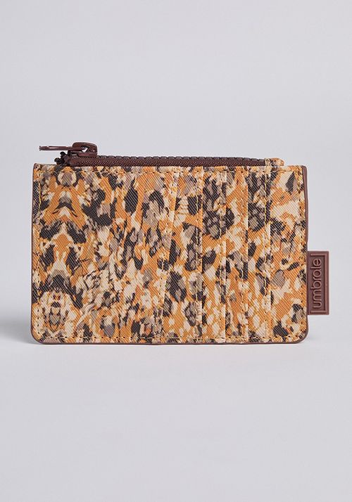 Billetera tipo tarjetero con cierre full print