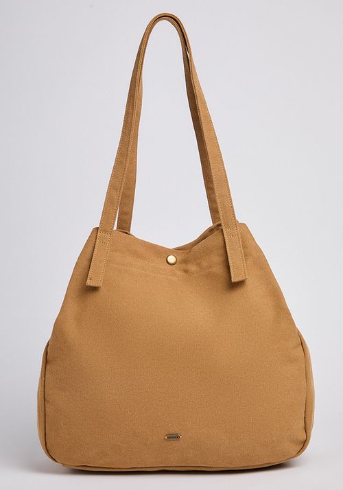 Bolso de canvas con fuelles