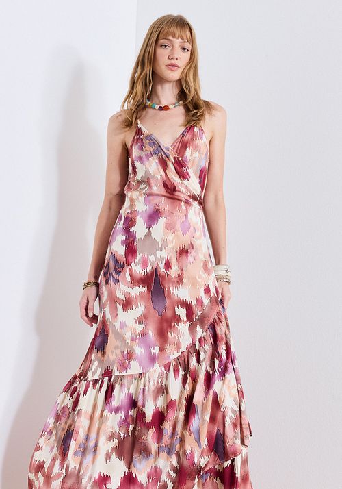 Vestido Estampado y Cruzado