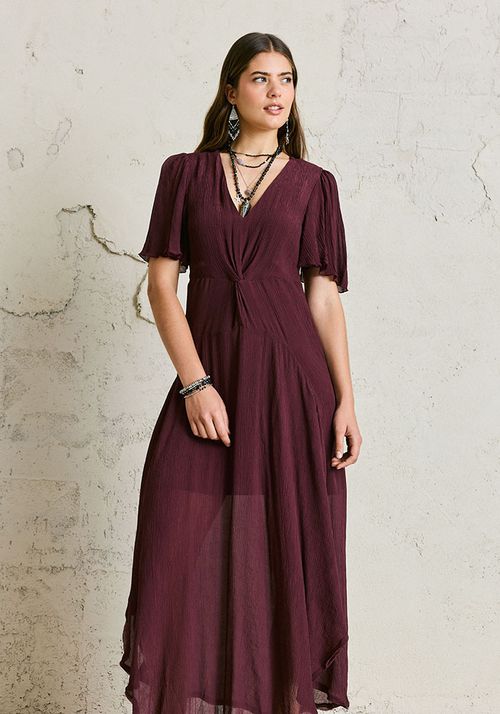 Vestido Nudo Torcido Central Vuelos