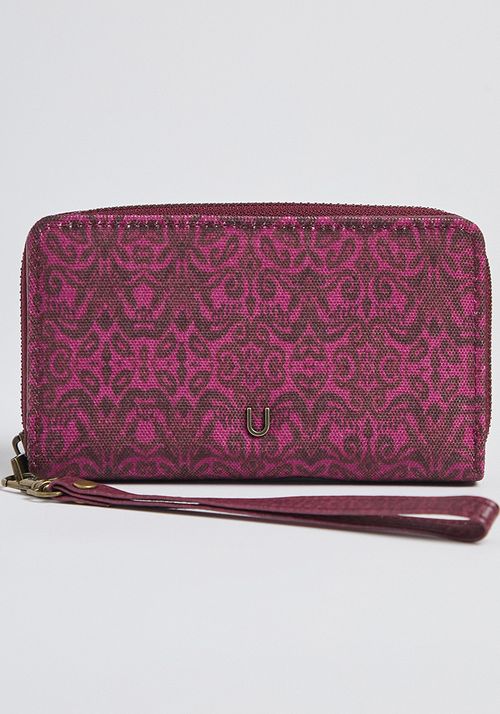 Billetera de tela estampada