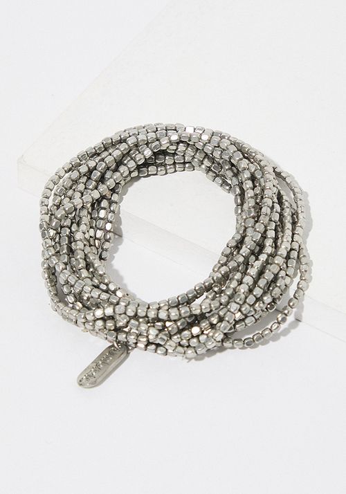 Pulsera pack de mostacilla metálica