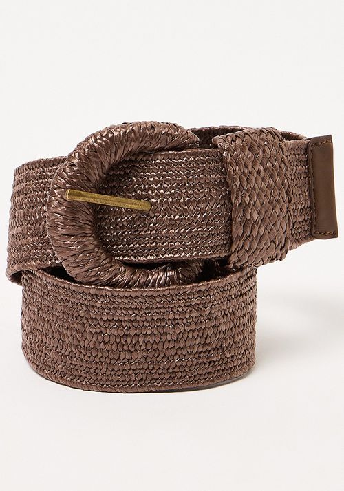 Cinturon elasticado con hebilla tejido