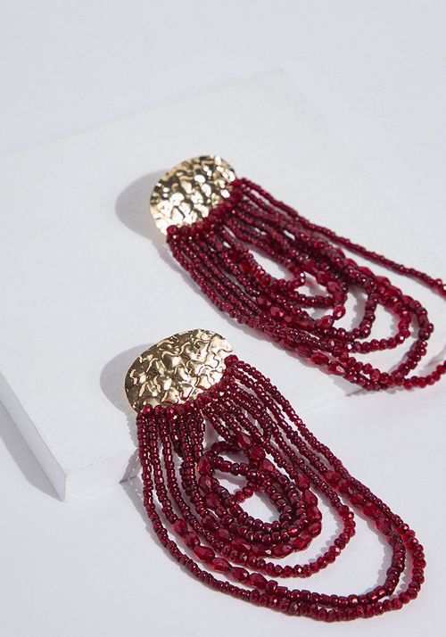 Aros mostacillas de vidrio