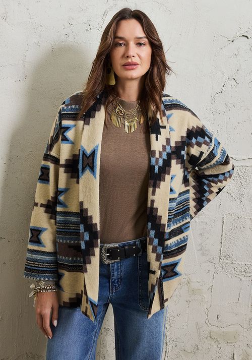 Chaqueta Tejido jacquard.