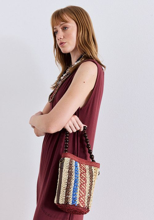 Cartera de paper raffia