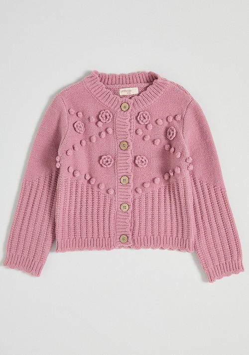 Chaleco Con Botones Y Flores Crochet