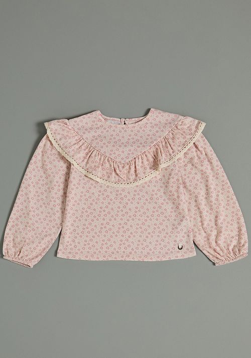 Polera Con Vuelo Grande Full Estampada