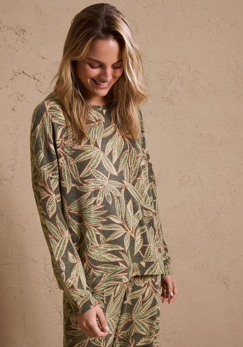 Pijama look lana full estampado